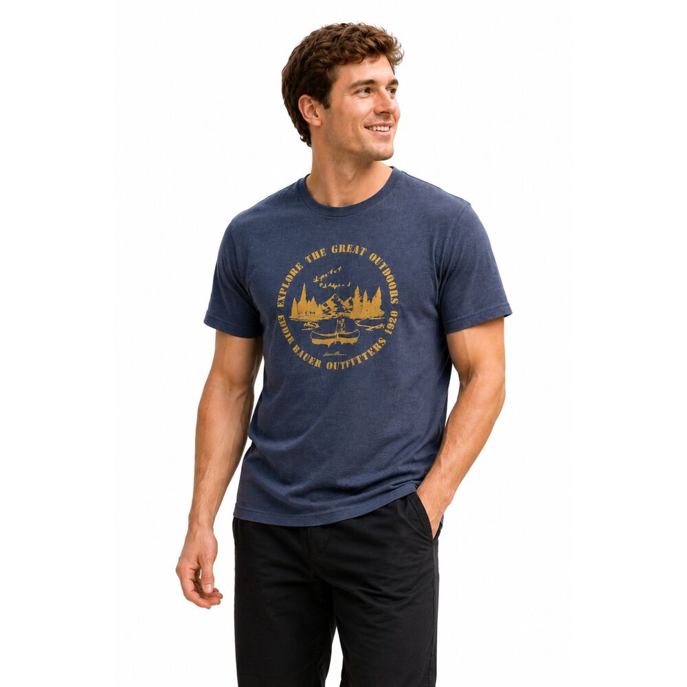 Eddie Bauer Blue Outdoors Graphic Tee Large